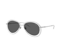 Diesel Unisex Sunglass DL1016 - Couleur du Monture: Argent Mat, Couleur de Lentille: Gris uni