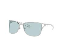 Diesel Unisex Sunglass DL1019 - Couleur du Monture: Argent Mat, Couleur de Lentille: Bleu clair