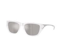 Diesel Unisex Sunglass DL2006 - Couleur du Monture: Blanc opaline, Couleur de Lentille: Argent effet miroir