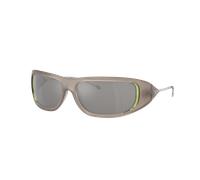Diesel Unisex Sunglass DL3001 - Couleur du Monture: Gris opaline brillant, Couleur de Lentille: Gris effet miroir