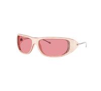 Diesel Unisex Sunglass DL3001 - Couleur du Monture: Orange rouille beige, Couleur de Lentille: Argent effet miroir rose