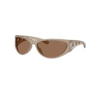 Diesel Unisex Sunglass DL3004U - Couleur du Monture: Opalescent Transparent Grey, Couleur de Lentille: Marron foncé