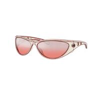 Diesel Unisex Sunglass DL3004U - Couleur du Monture: White Barrelling Red, Couleur de Lentille: Dégradé Rouge Effet miroir
