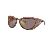 Diesel Unisex Sunglass DL3007U - Couleur du Monture: Bronze Brushed Black, Couleur de Lentille: Effet miroir bronze