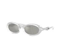 DIESEL Unisex DIESEL DL3011U 20296G Lunettes de soleil Injecté Transparent Gris Ronde Miroir