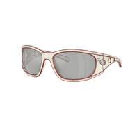 Diesel Unisex Sunglass DL3012U - Couleur du Monture: White/Red, Couleur de Lentille: Argent effet miroir