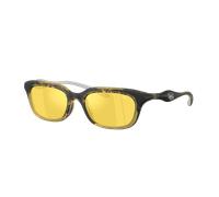 Diesel Unisex Sunglass DL3013U - Couleur du Monture: Jaune métallisé, Couleur de Lentille: Jaune effet miroir
