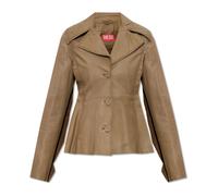 Diesel - Veste en cuir L-Atoya - Femme - Vestes - Beige - Taille: 34 FR