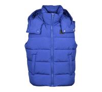 Diesel - Veste sans manches rembourrée avec fermeture éclair - Homme - Vestes - Bleu - Taille: S