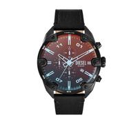 Diesel Montre Spiked chronographe, en Acier Inoxydable, Noir, pour Homme, DZ4667