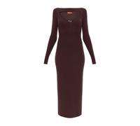 Diesel - Wool Dress M-Oloni - Femme - Robes - Brun - Taille: 42 FR