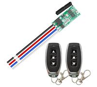 DieseRC Commutateur de télécommande de moteur sans fil 12V DC, contrôleur de récepteur micro DC 5V ~ 24V moteur de commande radio pour avancer et reculer pour serrure électrique de moteur micro DC