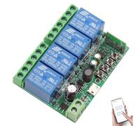 DieseRC Interrupteur Intelligent WIFI 4 canaux, DC 5V 12V 24V 36V Sortie Passive Module Relais, Ewelink APP Contrôle WIFI compatible avec Alexa/Google Home, commutateur Inching/autobloquant
