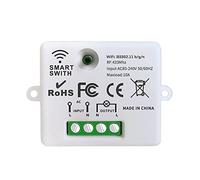 DieseRC Mini commutateur WiFi sans fil récepteur de télécommande de relais RF 2500W 10A contrôle intelligent par téléphone via l'application Tuya compatible avec Alexa/Google Home