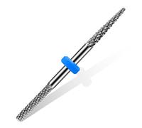 Diesisa Embout Ponceuse Ongles, Embout Ponceuse Double Tête en Tungstène, 3/32 Pouce (2,35 mm) Embout Ponceuse Ongles Depose Gel Cuticule, Pointe Pointue+Ronde pour Ongles Acrylique/Naturels (Moyen)