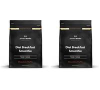 Diet Breakfast Smoothie | Muffin au Chocolat | Petit-déjeuner sur le pouce | Hyperprotéiné et peu sucré | THE PROTEIN WORKS | 500g (Lot de 2)