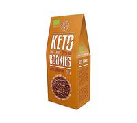 Diet-Food Cookies Keto bio à la cannelle - friandises sans sucres, édulcorées à l’érythritol - snacks hypocaloriques - parfaits pour le travail, la gym, l’école - 80 g