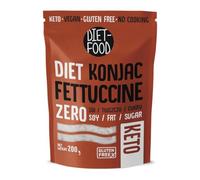 DIET-FOOD - Nouilles Shirataki Konjac Fettucine - Faible Teneur en Calories - Aliments Végétaliens, sans Soja - Nouilles Instantanées - Pâtes sans Gluten - 200 g