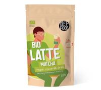 Diet-Food Poudre Latte Matcha Bio - Mélange Prêt pour Boissons Chaudes - Sans Caféine et Sans Additifs Artificiels - Avec Poudre de Noix de Coco, Prêt à l’Emploi, Vegan - 200 g