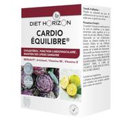 Diet Horizon - Cardio Équilibre - Complément Alimentaire - Cholestérol, Fonction Cardiovasculaire, Maintien des Lipides Sanguins - Fabriqué en France - 60 Comprimés Sécables