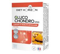 Diet Horizon Complément Gluco Chondro 2700 – Fort dosage pour articulations mobiles – 60 comprimés