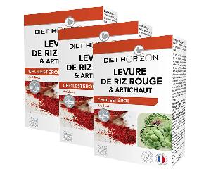 Diet Horizon Levure de riz rouge & Artichaut lot de 3