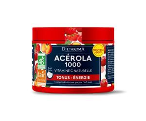Dietaroma Acérola 1000 Bio Goût Cerise 60 Comprimés à Croquer