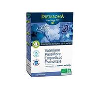 Dietaroma - CIP Ampoule Phyto Concentré Intégral de Plante pour le Sommeil Bio - Valériane - Passiflore - Escholtzia - 20 ampoules X 10 ml