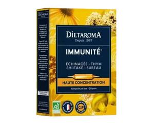 Dietaroma Immunité Échinacée Sureau Shiitaké Thym Bio 20 ampoules
