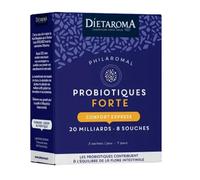 Philaromal Forte Sachets Probiotiques - Complément Alimentaire pour Flore Intestinale - 20 Milliards UFC - 8 Souches - Avec Lactospore et Fibres d'Acacia - 14 Sachets