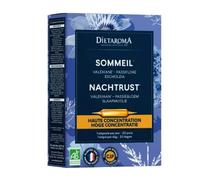 Dietaroma - CIP Ampoule Phyto Concentré Intégral de Plante pour le Sommeil Bio - Valériane - Passiflore - Escholtzia - 20 ampoules X 10 ml