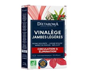 Dietaroma Vinalège jambes légères comprimés bio 45 comprimés