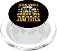 Dietary Manager Job Title - Funny Dietary Director CEO PopSockets PopGrip pour MagSafe