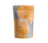 DIETI NATURA - Biotine Vitamine B8 - Fortifiant Ongles & Cheveux - Croissance Cheveux - Sans OGM & Sans Gluten - Vegan - Cure Cheveux - Fabriqué En France - 120 Gélules