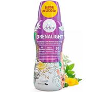 DietMed Drenalight Detox Solution buvable 600 ml avec Thé Vert, Guarana et Cola - Extraits de Plantes d'Artichaut, Pissenlit, Chardon-Marie, Queue de Cheval - Fibres et Choline - 20 ml