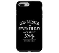 Dieu a béni Le septième Jour et l'a Rendu Saint Coque pour iPhone 7 Plus/8 Plus