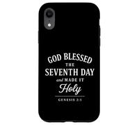 Dieu a béni Le septième Jour et l'a Rendu Saint Coque pour iPhone XR