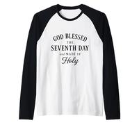 Dieu a béni Le septième Jour et l'a sanctifié Manche Raglan