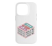 Dieu a conçu, créé, béni, guérit et me pardonne Coque pour iPhone 14 Pro