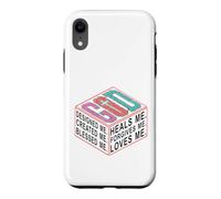 Dieu a conçu, créé, béni, guérit et me pardonne Coque pour iPhone XR