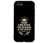 Dieu a créé Les cieux et la Terre Genèse 1:1 Coque pour iPhone SE (2020) / 7/8