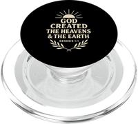 Dieu a créé Les cieux et la Terre Genèse 1:1 PopSockets PopGrip pour MagSafe
