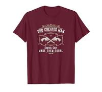 Dieu a créé l'homme | Samuel Colt les a rendus égaux T-Shirt