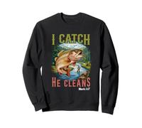 Dieu a créé Un pêcheur d'hommes Que j'attrape, il nettoie la pêche d'aventure Sweatshirt