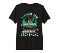 Dieu a Dit Une Fois Que Dieu a créé l'amant drôle de Chien T-Shirt Haut de Gamme