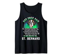 Dieu a Dit Une Fois Que Dieu a créé Le Chiot Saint-Bernard Débardeur
