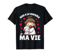 Dieu A Le Contrôle De Ma Vie Jésus Agneau Cœur T-Shirt