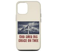 Dieu a répandu sa grâce sur Les Montagnes de la Croix chrétienne Coque pour iPhone 12/12 Pro