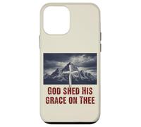 Dieu a répandu sa grâce sur Les Montagnes de la Croix chrétienne Coque pour iPhone 12 Mini