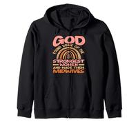 Dieu a trouvé les femmes les plus fortes faites sages-femmes Sweat à Capuche